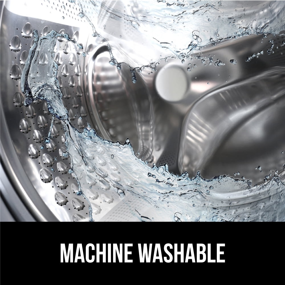 GORILLA GRIP Patented Bath Tub Shower Mat, Machine Washable Bathtub Floor Liner Mats, Suction Cups and Drain Holes to Keep Tubs Clean, Soft on Feet, Bathroom Essentials, 35x16 Inch, Clear