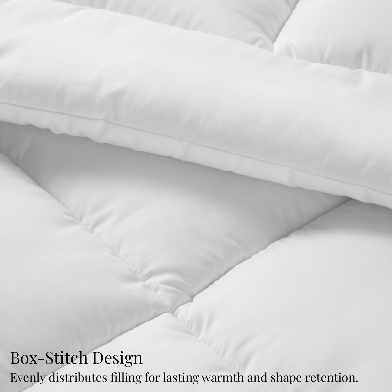 U by Bedsure Queen Comforter Duvet Insert, All Season Down Alternative, Fluffy Soft Bedding, Machine Washable with 8 Corner Tabs (White, 88x88 Inches)