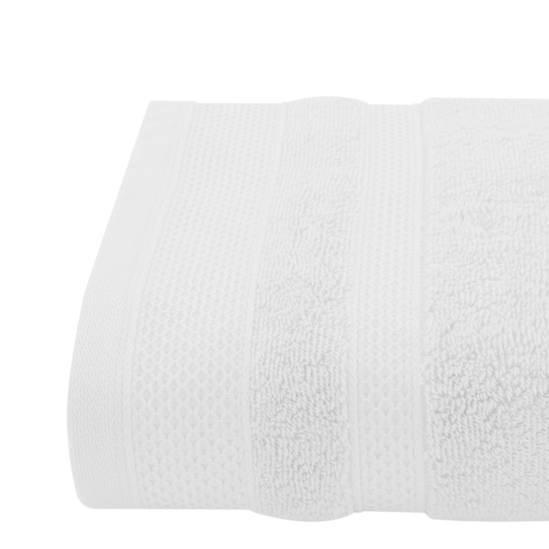 Hotel Style Luxury Bath Towel, 100% U.S. Cotton, Arctic White