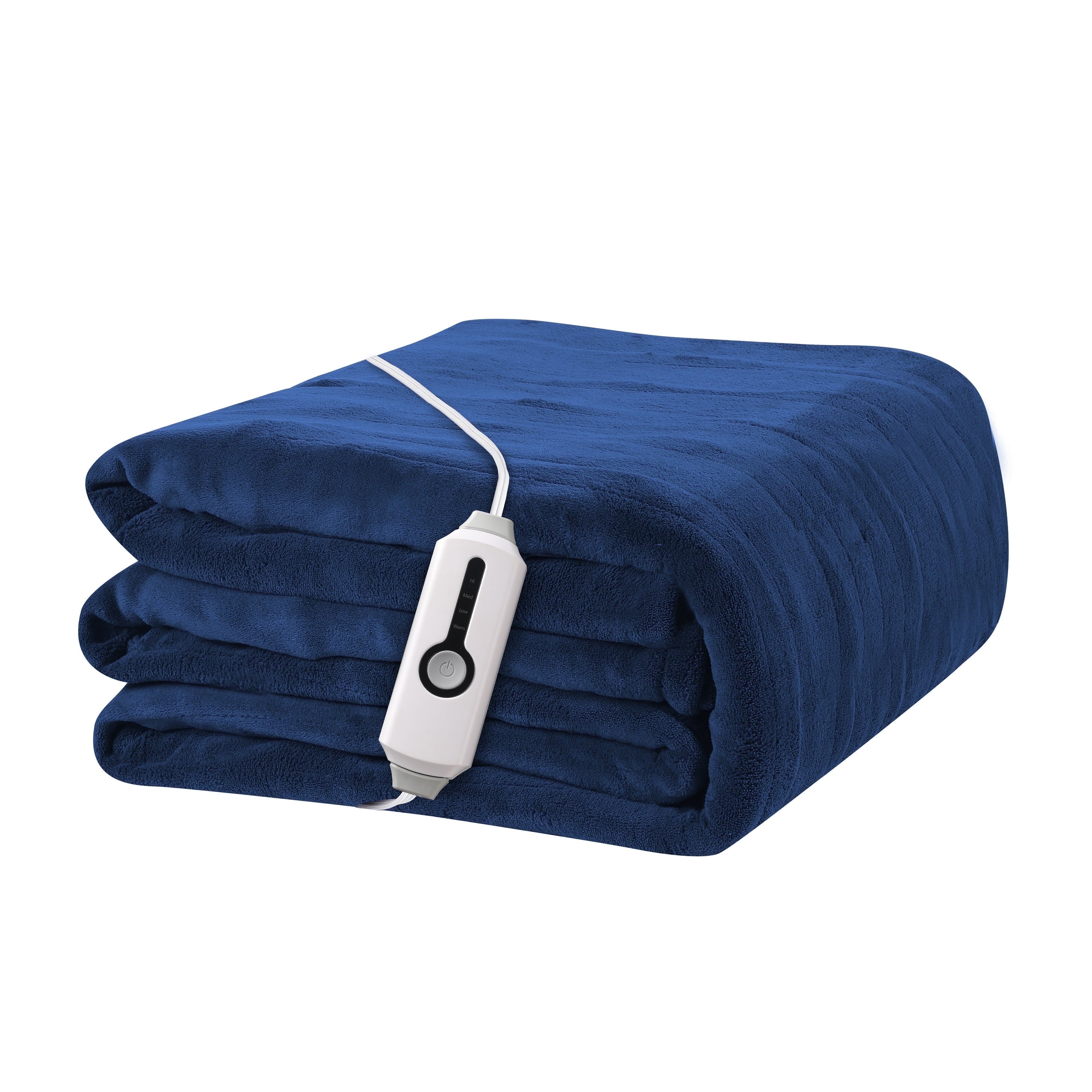 YAKEE Electric Heated Blanket 72"x84" Full Size - Soft Warm Coral Fleece, 4 Heat Levels, 10 Hours Auto-off, Machine Washable with Overheat Protection, Gray