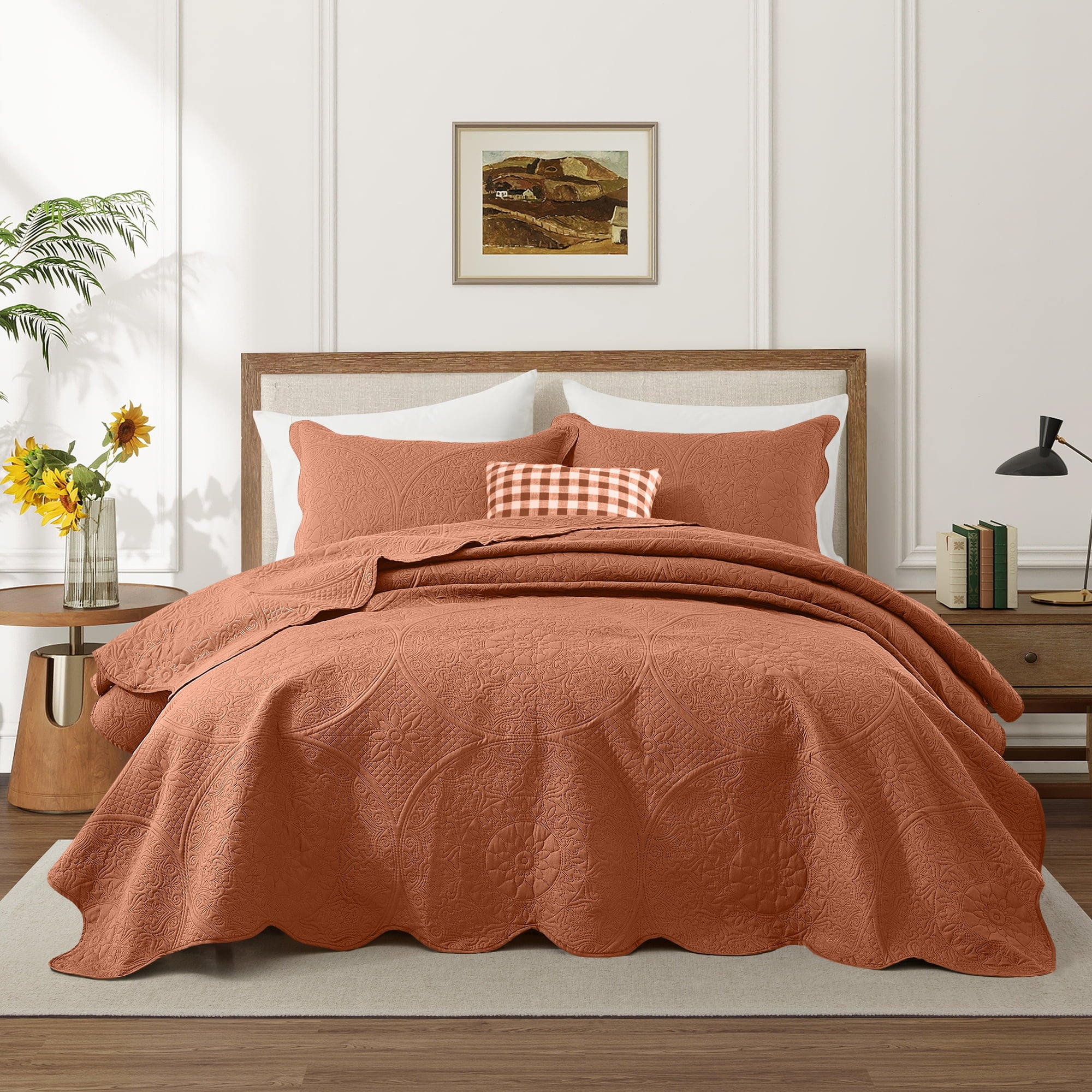 Imperial Rooms 2 Piece Quilt Set Chevron Microfiber Soft Kids Bedspreads & Pillow Shams Purple Twin