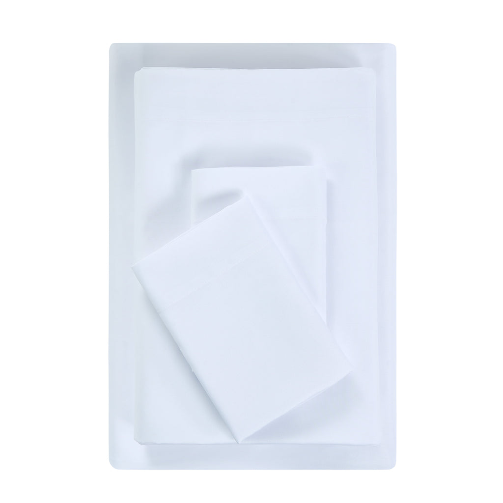 Mainstays Basic Value Microfiber Bed Sheet Set, Light Blue, Queen, 4 Piece