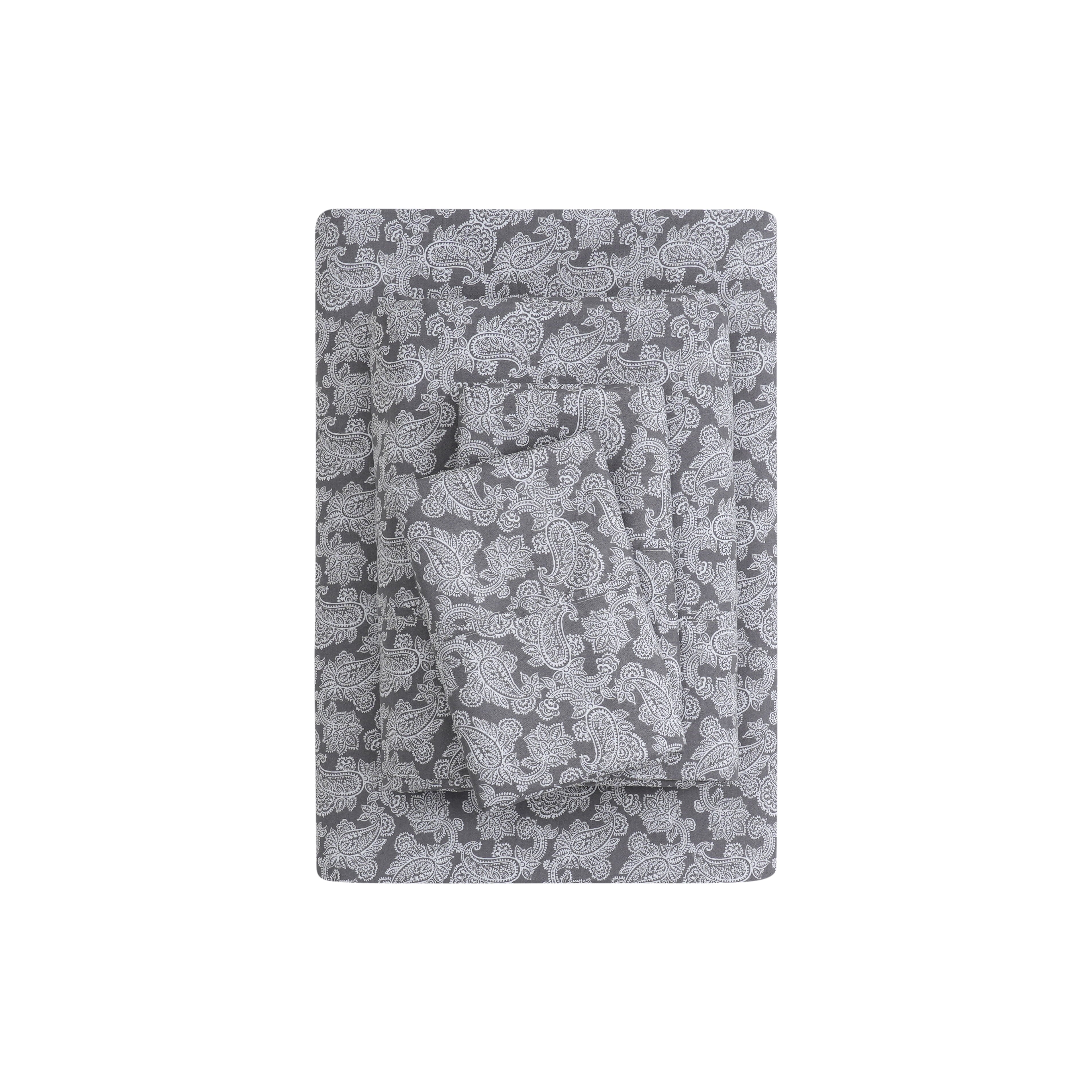 Mainstays Super Soft Brushed Microfiber Bed Sheet Set, Arctic White, Queen, 4 Piece