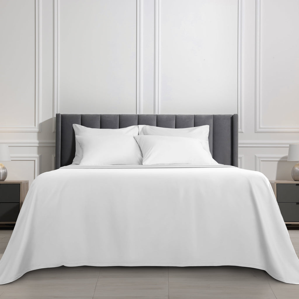 Serta 6-Piece 800 Thread Count Bright White Cotton Rich Adult Bed Sheet Set, Full - Deep Pocket