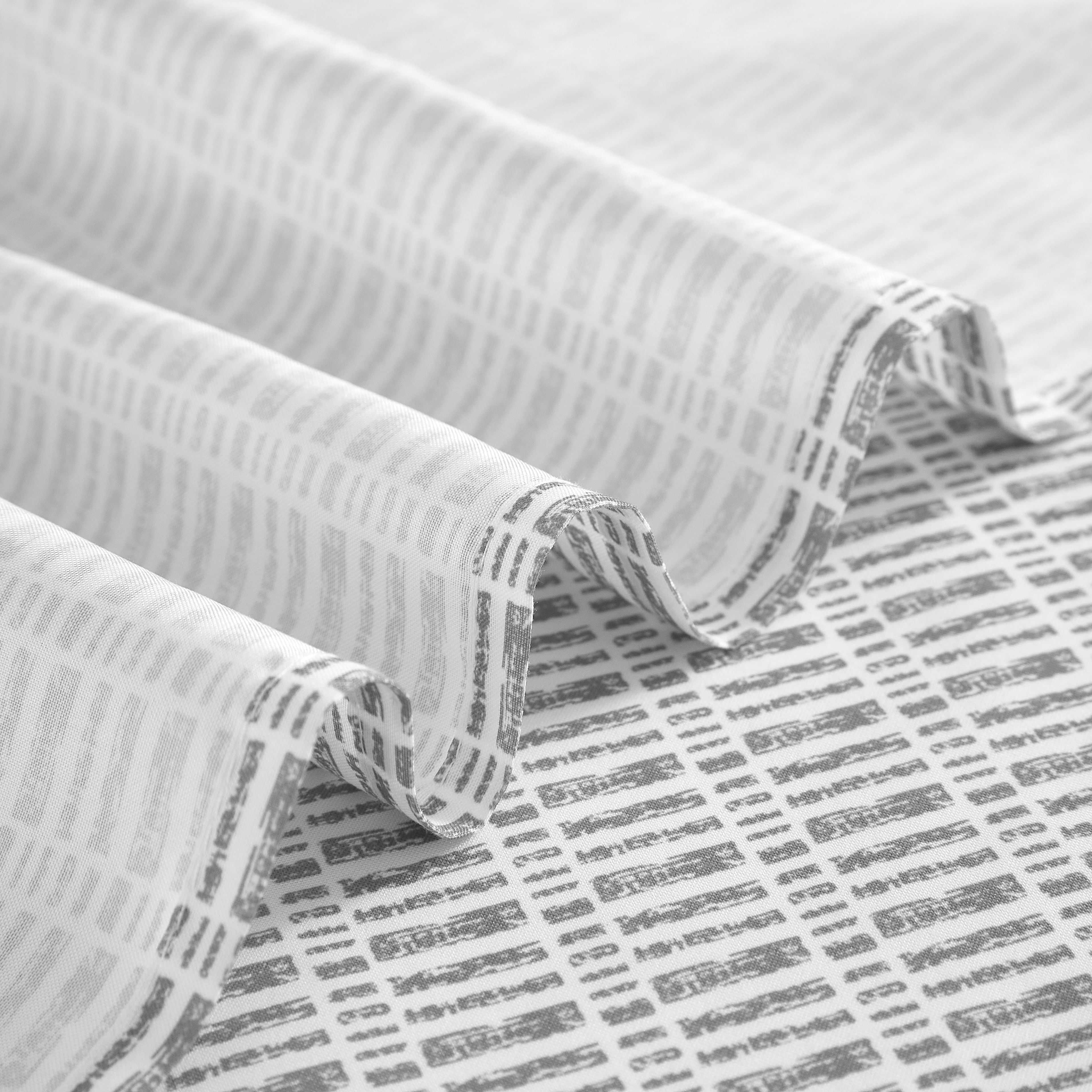 Mainstays 15-Piece Grey Blocks Bathroom Set – Geometric Shower Curtain, Bath Rugs & Hooks, Modern Washable Design