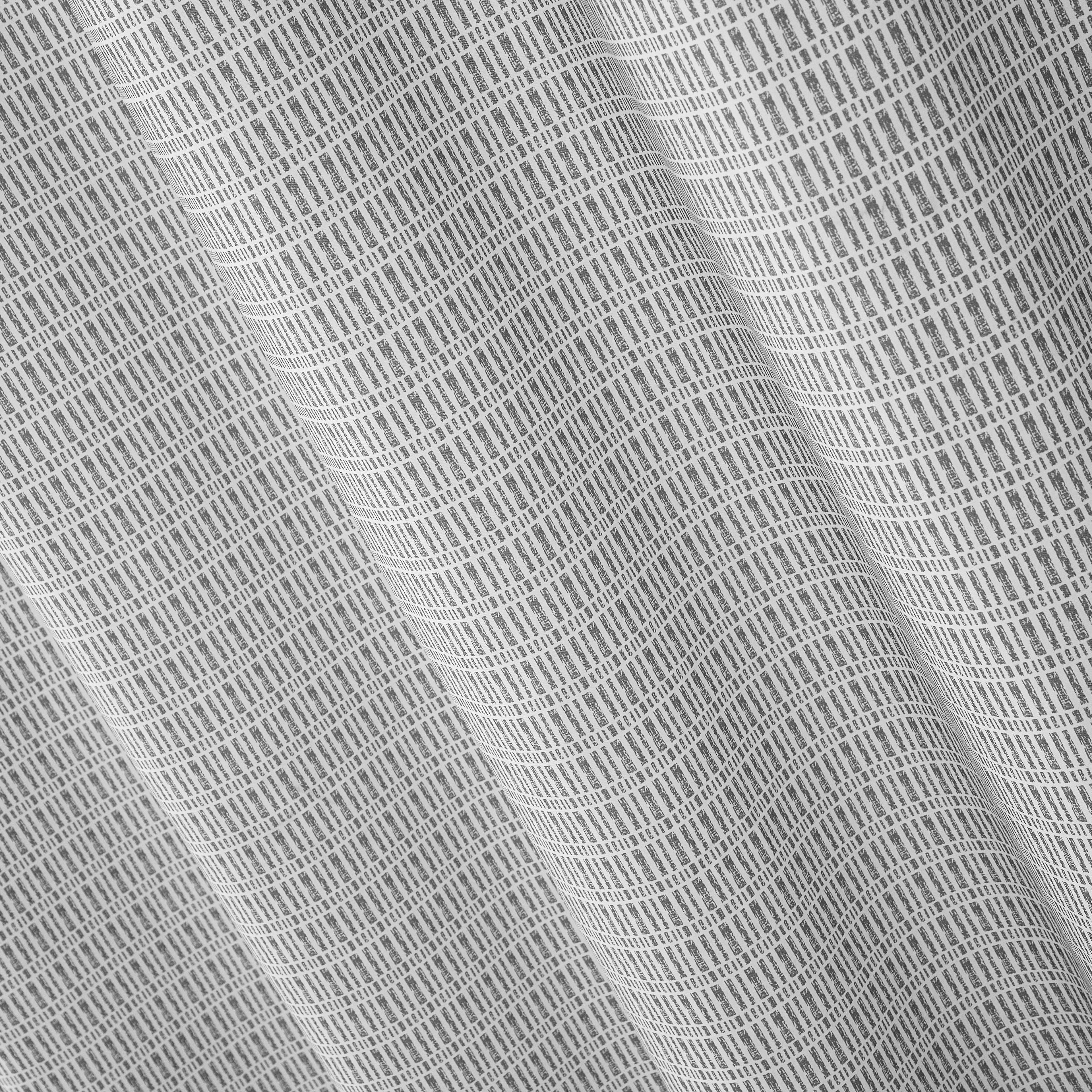 Mainstays 15-Piece Grey Blocks Bathroom Set – Geometric Shower Curtain, Bath Rugs & Hooks, Modern Washable Design